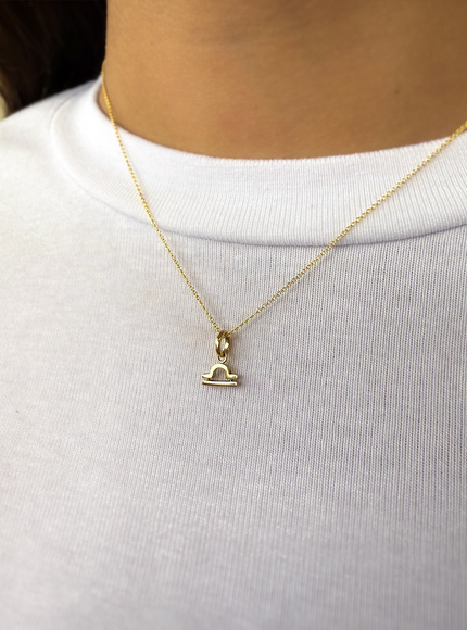 Zoe Lev Kids 14K Gold Zodiac Necklace