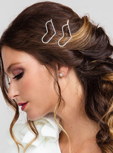 Kimmy Crystal Heart Hairpiece