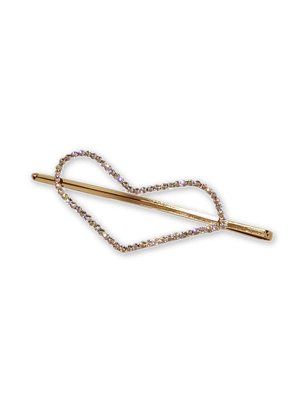 Kimmy Crystal Heart Hairpiece