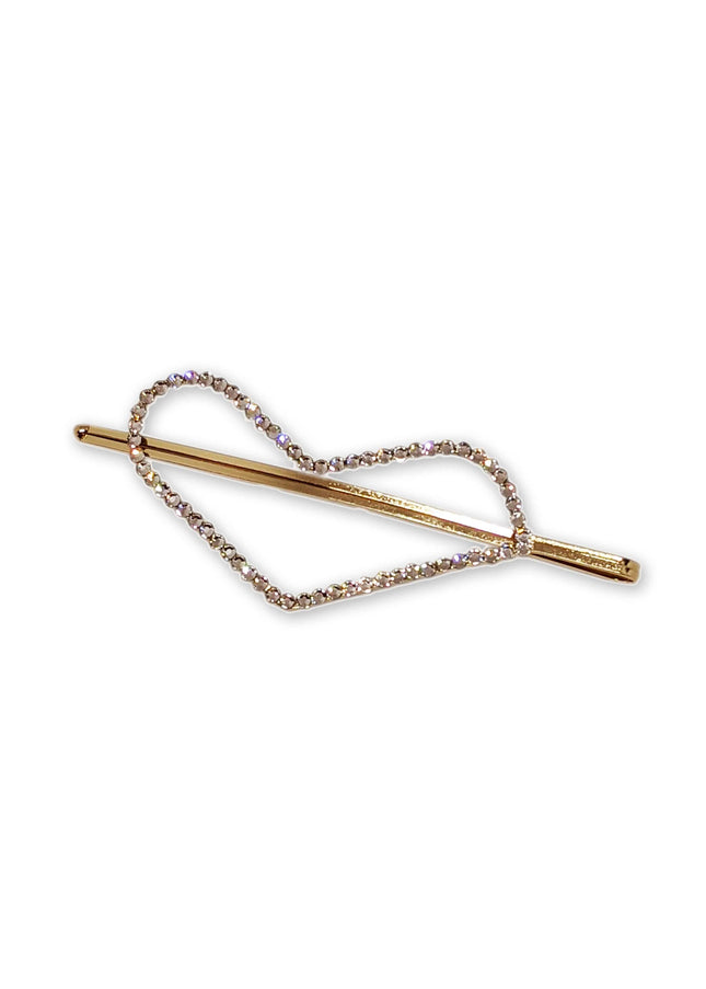 Kimmy Crystal Heart Hairpiece