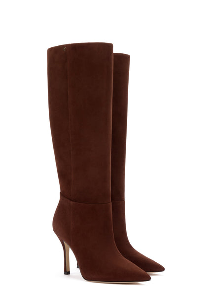 Larroude Kate Boot In Brown Suede