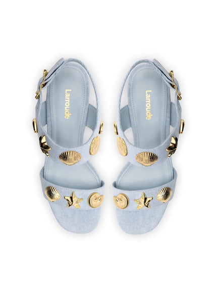 Larroude Madison Block In Maya Denim