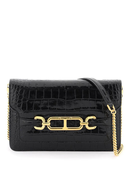 Tom Ford whitney crocodile print shoulder bag.