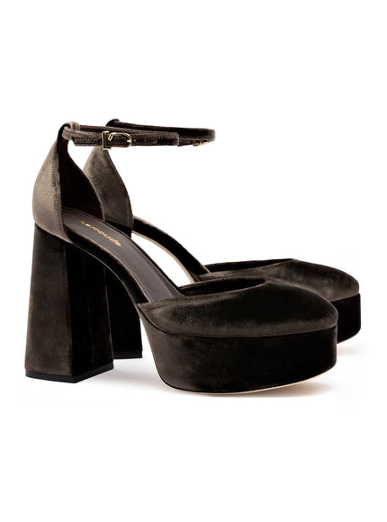 Larroude Ari Pump In Expresso Velvet