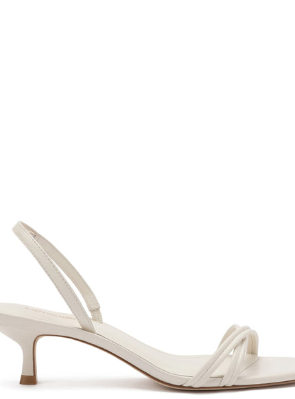 Larroude Mini Annie Sandal In Ivory Leather