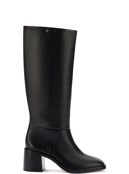 Larroude Ricky Boot In Black Leather Black