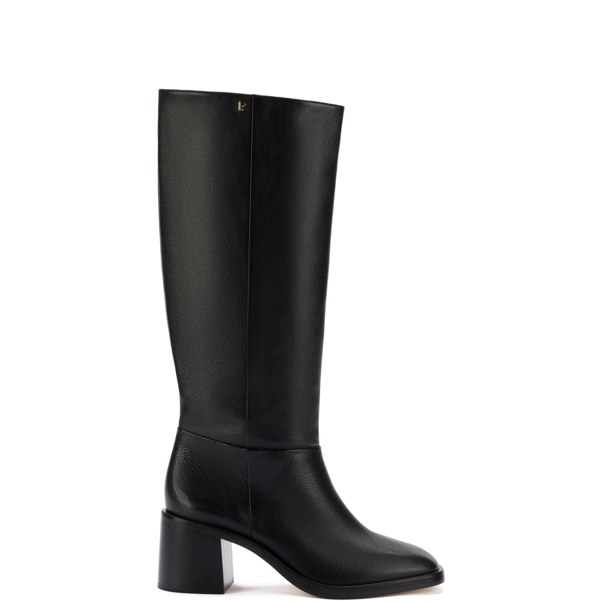 Larroude Ricky Boot In Black Leather Black