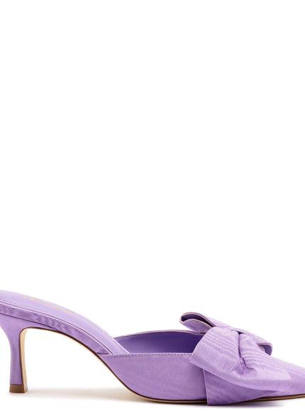 Larroude Mini Elle Pump In Iris Fabric Iris