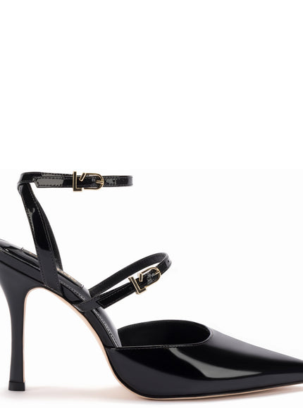 Larroude Kris Pump In Black Patent Leather Black