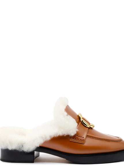 Larroude Bobbie Mule In Caramel Leather Caramel