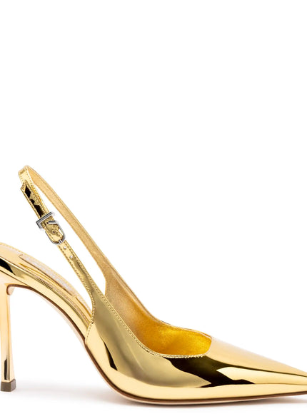 Larroude Kaitlan Pump In Gold Specchio Gold