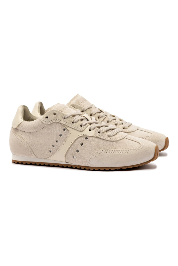 Larroude Stella Sneaker In Mushroom Grey