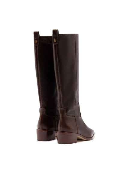 Larroude Florencia Boot In Brown Leather