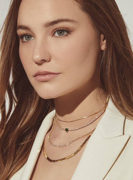 Zoe Lev 14K Gold Snake Chain Necklace