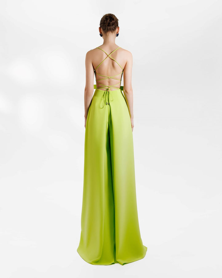 Gemy Maalouf Flared Pant Crepe Set
