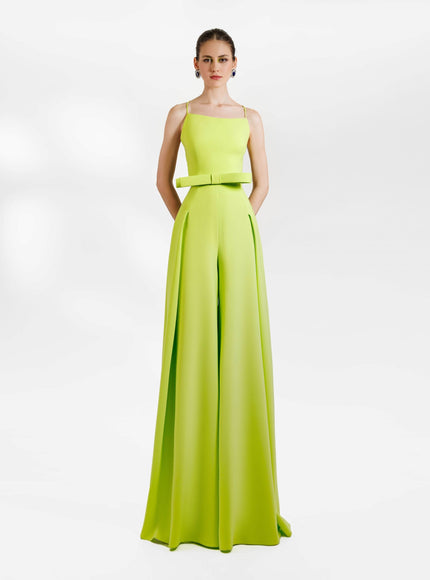 Gemy Maalouf Flared Pant Crepe Set