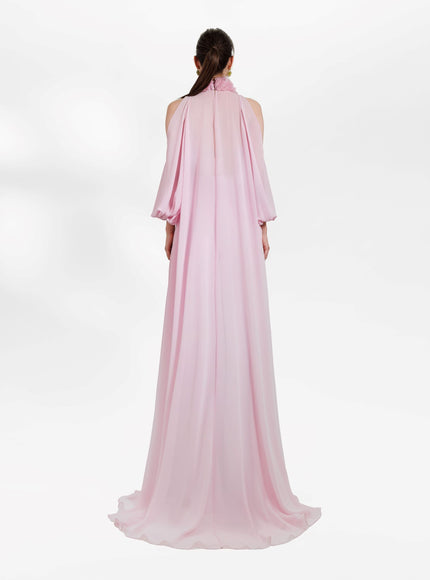 Gemy Maalouf High Collar Top With High Waisted Pants