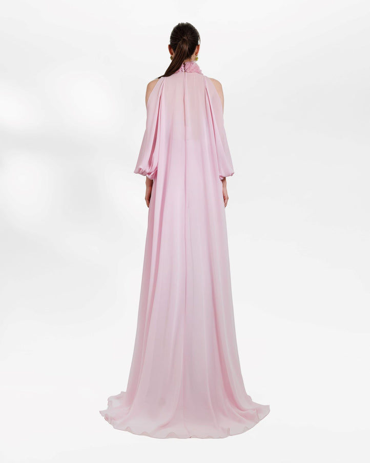 Gemy Maalouf High Collar Top With High Waisted Pants