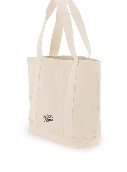 Maison Kitsune fox head tote bag