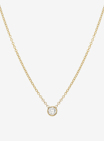 Zoe Lev Large Bezel Diamond Necklace