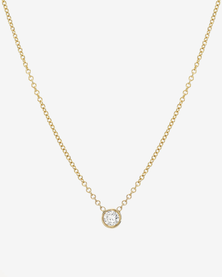 Zoe Lev Large Bezel Diamond Necklace