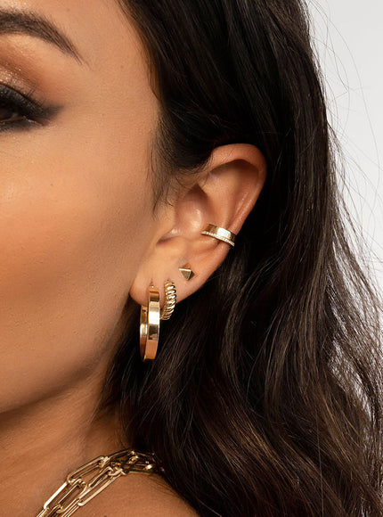 Zoe Lev Thick Diamond Ear Cuff