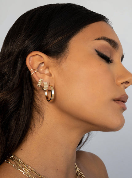 Zoe Lev Double Diamond Ear Cuff