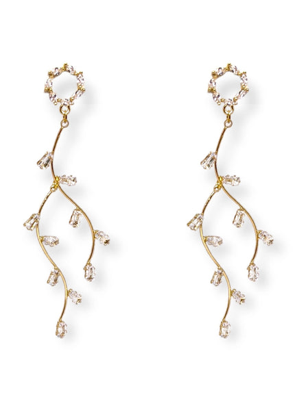 Lily Crystal Drop Earrings