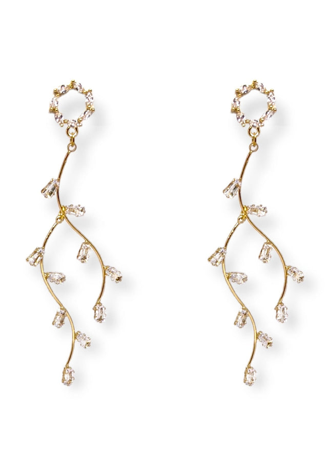 Lily Crystal Drop Earrings