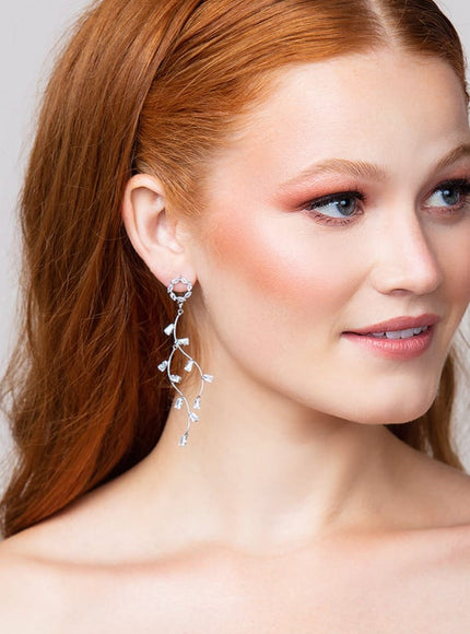 Lily Crystal Drop Earrings