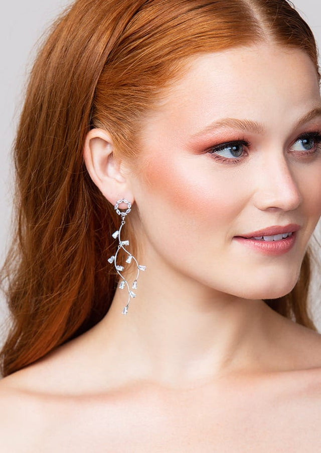 Lily Crystal Drop Earrings