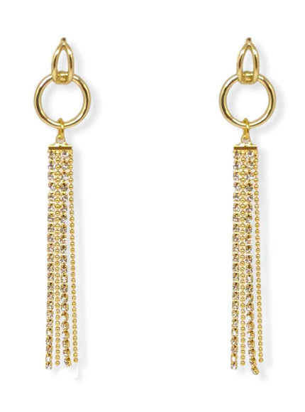Liv Crystal Fringe Earrings