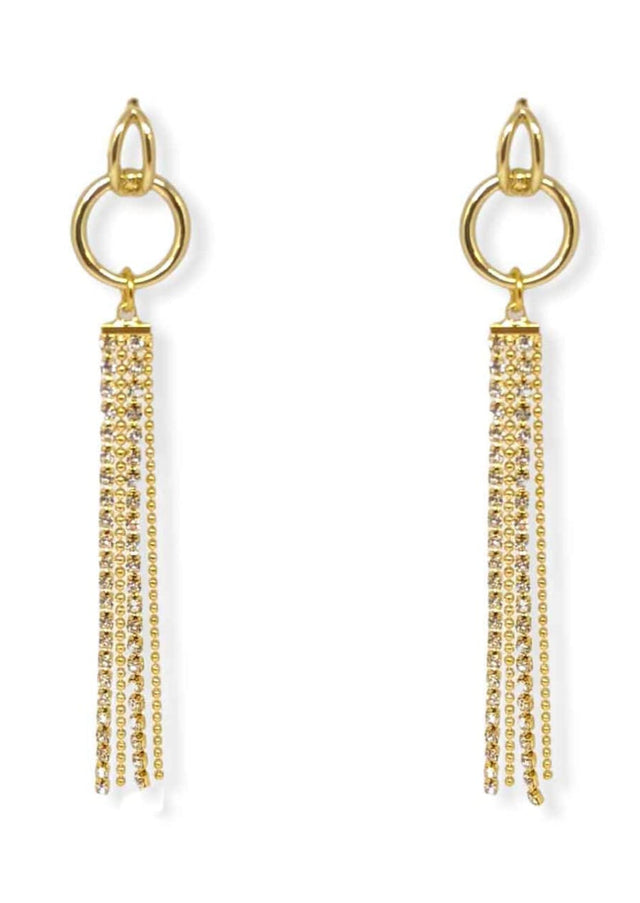 Liv Crystal Fringe Earrings