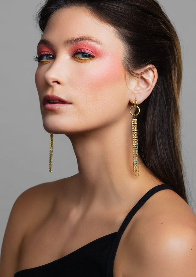 Liv Crystal Fringe Earrings