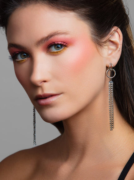 Liv Crystal Fringe Earrings