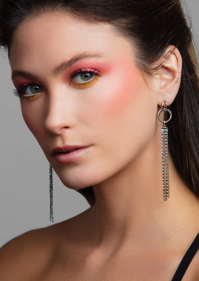 Liv Crystal Fringe Earrings