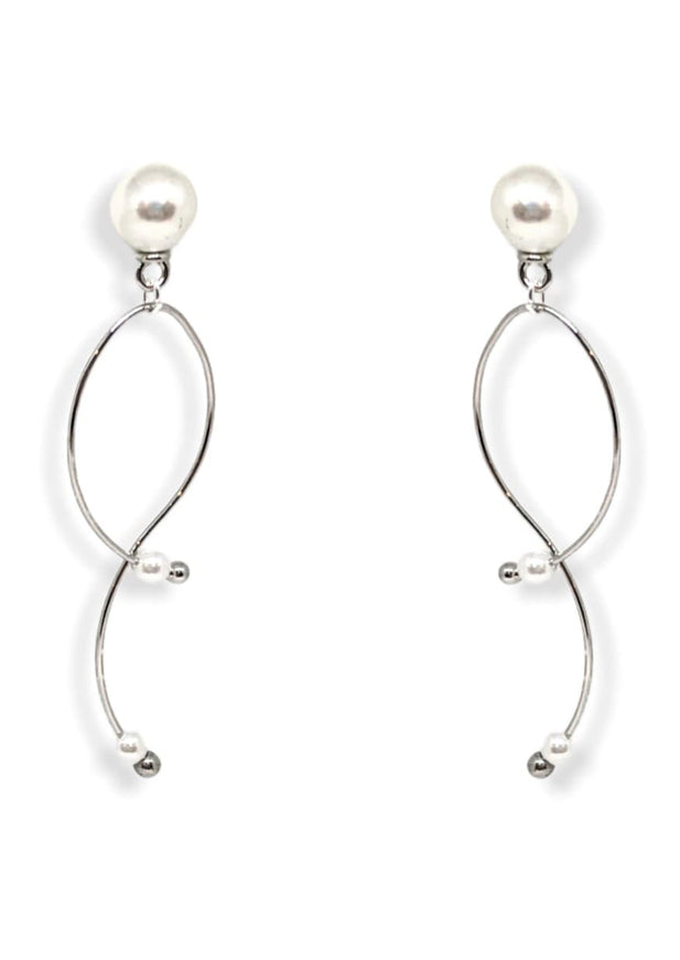 Lulu Infinity Pearl Earrings