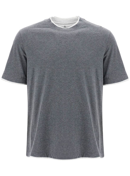 Brunello Cucinelli layered-effect t-shirt