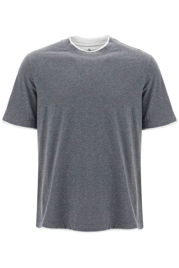 Brunello Cucinelli layered-effect t-shirt