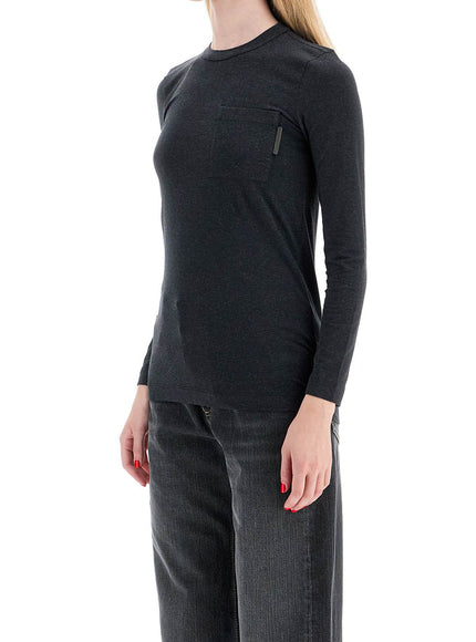 Brunello Cucinelli "long-sleeved shiny tab