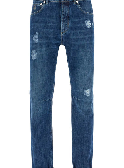 Brunello Cucinelli 'distressed denim leisure fit jeans for