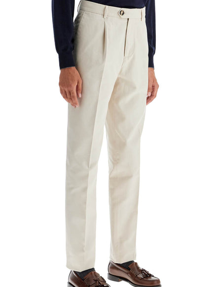 Brunello Cucinelli leisure fit gabardine trousers