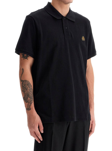 Moose Knuckles everett polo with golden logo