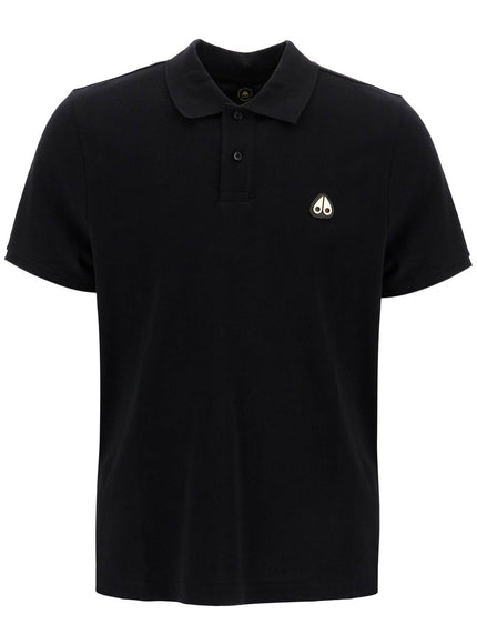 Moose Knuckles everett polo with golden logo