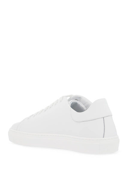 Moschino leather sneakers with logo print