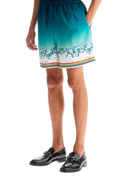 Casablanca silk bermuda shorts 'the goddess of the