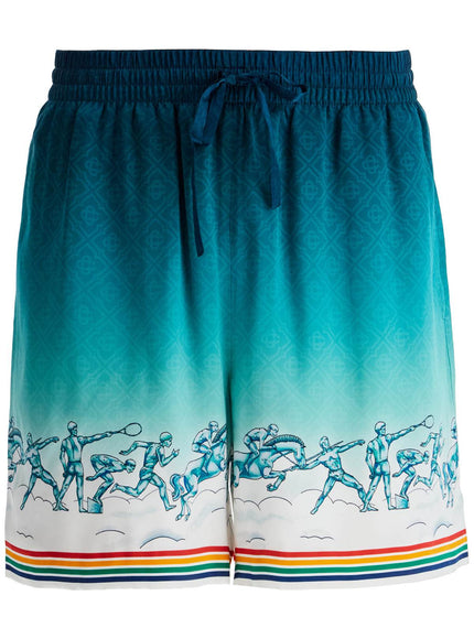 Casablanca silk bermuda shorts 'the goddess of the