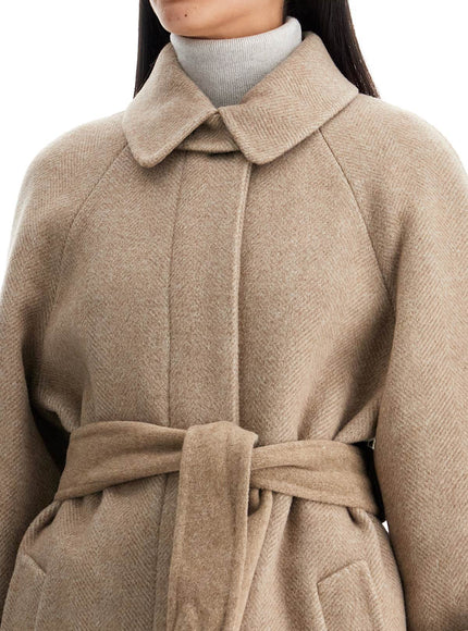 Brunello Cucinelli wool and cashmere coat with belt