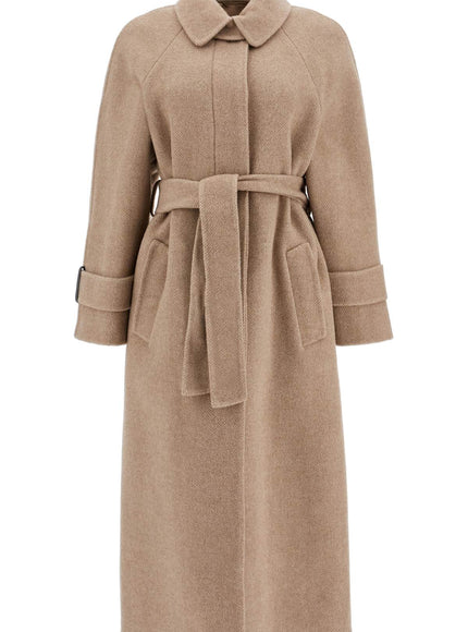 Brunello Cucinelli wool and cashmere coat with belt