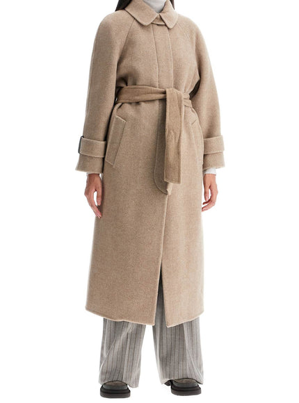 Brunello Cucinelli wool and cashmere coat with belt